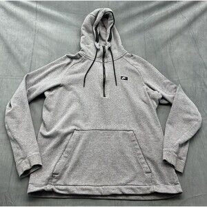 Nike Men’s XL Half Zip Hooded Pullover Sweatshirt Gray 805132-091 Red Tag